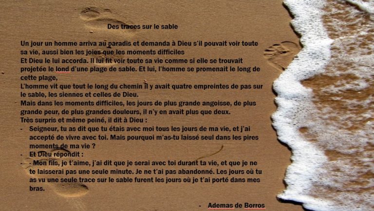 des traces sur le sable – Souvenirs de Cécile Mallet